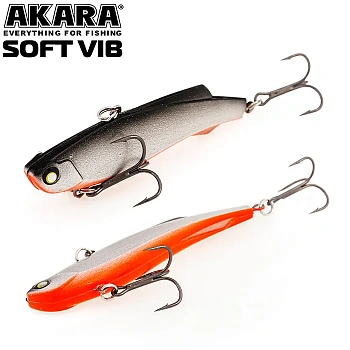 Воблер ратлин Akara Soft Vib 45мм 5г A9 виб зимний на щуку, судака