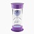 Часы песочные Happy time, на 10 минут, 12×5.5 см, сиреневые 7697300 в магазине Спорт - Пермь