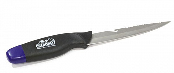 Нож разделочный, нетонущий в пластиковом чехле с креплением на ремень