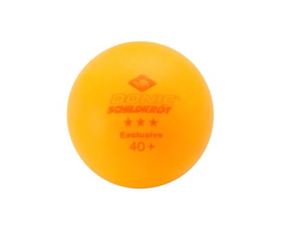 Мяч для настольного тенниса Donic Exclusive, 3 звезды, цвет: оранжевый, 6 штук