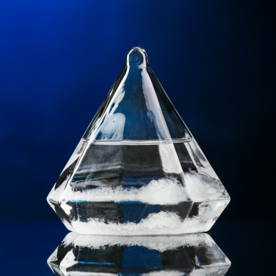 Барометр-штормгласс TAKE IT EASY «Кристалл», 8×10 см, белый 9409884