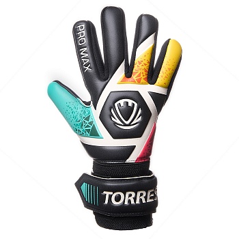Перчатки вратарские футбольные TORRES PRO Max, FG0523202, черно-мультиколор