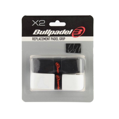 Базовый грип BULLPADEL GR1210 X2, GR1210-005, толщина 1 мм, длина 1м, 2 шт, черный, белый