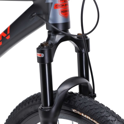 Велосипед COMIRON PREDATOR, 27,5", 11 скоростей, (17 рама), черно-красный в Магазине Спорт - Пермь