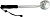 Черпак Akara 2 колена алюминиевый с неопреновой ручкой