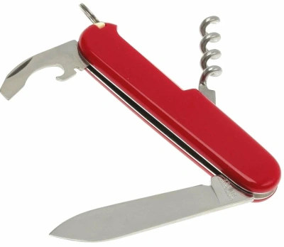Складной нож Victorinox Waiter, функций: 9, 84мм, красный, (0.3303)