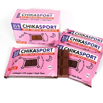 Bombar CHIKALAB - Протеиновый шоколад без сахара - Молочный шоколад 100г в магазине Спорт - Пермь