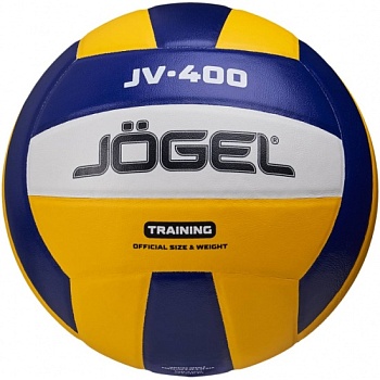 Мяч волейбольный Jogel JV-400 сине-желтый, размер 5