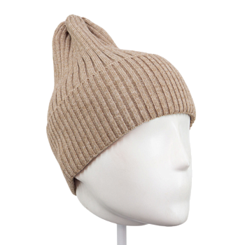 Шапка RAY вязаная с подворотом, размер М (56-60), цвета в ассортименте