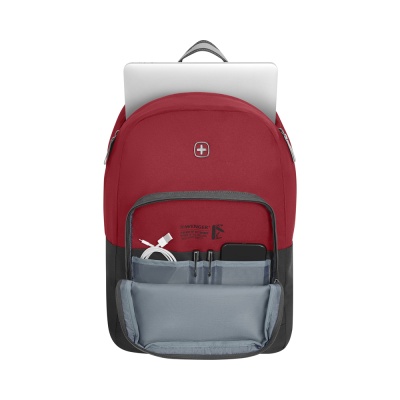 Городской рюкзак WENGER NEXT Crango с отделением для ноутбука 16" (27л) 611980, красный/серый