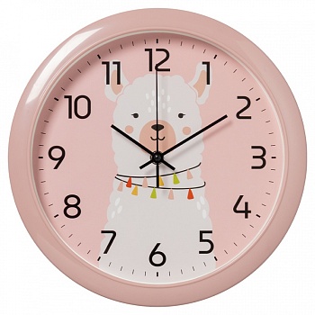 Настенные часы Рубин 6026-040 круг d=29см, корпус розовый "Альпака" в магазине Спорт - Пермь