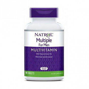 Natrol, Мультивитамины для мужчин Multiple For Men, 90 таблеток в магазине Спорт - Пермь