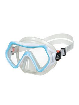 Маска детская, ПВХ Alpha Caprice М169 голубой/белый в магазине Спорт - Пермь