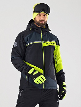 Мужская зимняя горнолыжная куртка Evil Wolf 6617 зеленый в магазине Спорт - Пермь