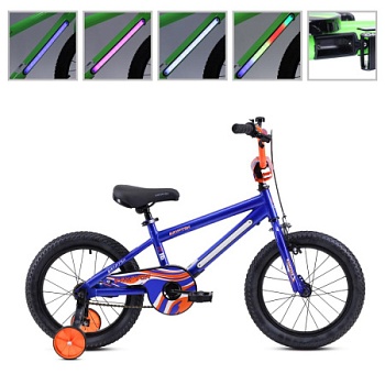 Велосипед детский 16" Krypton BURNING KB01 16 синий/ оранжевый