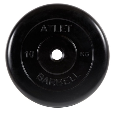 Диск обрезиненный MB Barbell Atlet, d=31 мм, вес 10 кг в Магазине Спорт - Пермь