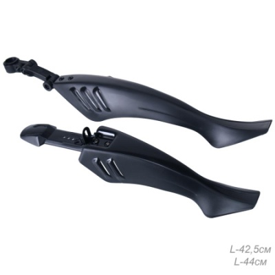 Крылья для велосипеда для колёс на 24-26". COMIRON Trailblazer. комплект 2 шт. Цвет: Черный в Магазине Спорт - Пермь