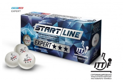 Мяч для настольного тенниса Start Line EXPERT V40+ 3*(ITTF), 10шт