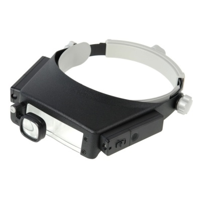 Лупа Veber MG81007-P налобная с подсветкой