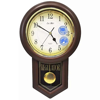 Настенные часы с маятником и мелодиями La mer GE028001 в магазине Спорт - Пермь