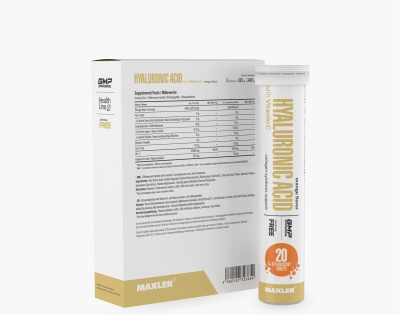 Maxler Гиалуроновая кислота с Витамином C Hyaluronic Acid with Vitamin C (20 таб) в магазине Спорт - Пермь