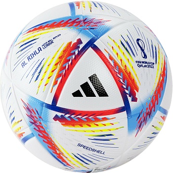 Мяч футбольный Adidas #5 H57782 WC22 Rihla Lge BOX