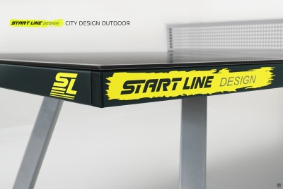 Теннисный стол антивандальный Start Line City Design Outdoor, всепогодный, цвет графит