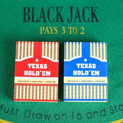 Карты пластиковые "Texas Hold*em", 54 шт, 30мкм