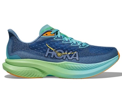 Кроссовки мужские HOKA MACH 6, серо-голубые, 1147790DDW в Магазине Спорт - Пермь