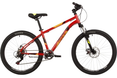 Велосипед NOVATRACK BATTLER TZ500, (24SHD.BATTLER.14RD23), 24", 6 скоростей,(рама 14), красный в Магазине Спорт - Пермь