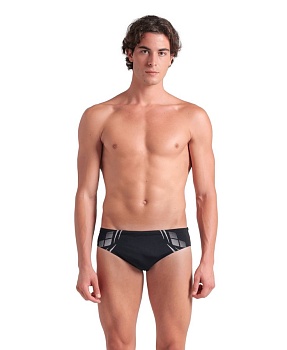 Мужские плавки Arena POSEIDONIA SWIM BRIEFS, 009075 501, Black-White в магазине Спорт - Пермь