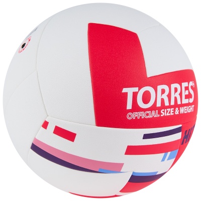 Мяч волейбольный TORRES Hit, V32355, размер 5
