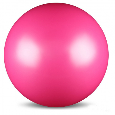 Мяч для художественной гимнастики 15см 300гр (металлик) AB2803 Розовый
