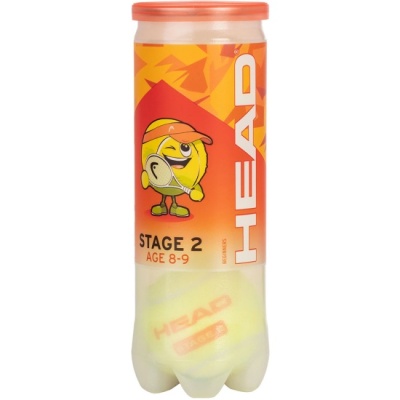 Мячи для большого тенниса HEAD детские Stage 2 Orange 578423, 3шт