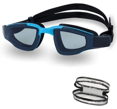 Очки для плавания INDIGO DAN IN345, черно-синие в магазине Спорт - Пермь