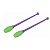 Булавы для художественной гимнастики Indigo 41 см, вставляющиеся, фиолетово-салатовые (IN018)