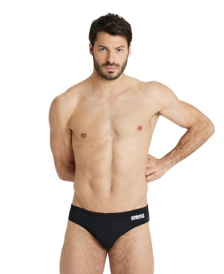 Мужские плавки Arena TEAM SWIM BRIEFS SOLID, 004773 550, Black-White в магазине Спорт - Пермь