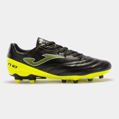 Бутсы JOMA NUMERO-10 23 FIRM GROUND FG BLACK FLUORESCENT YELLOW N10S2331FG