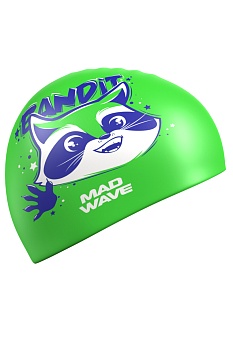 Юниорская шапочка для плавания Mad Wave BANDIT M0572 03 в магазине Спорт - Пермь