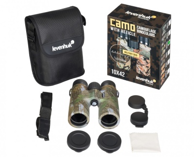Бинокль Levenhuk Camo Grass 10х42, с сеткой