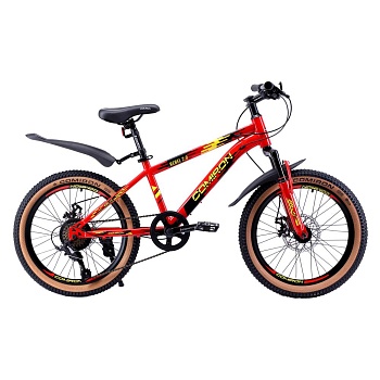 Велосипед COMIRON RABEL, 20", (рама 12), 7 скоростей, красный