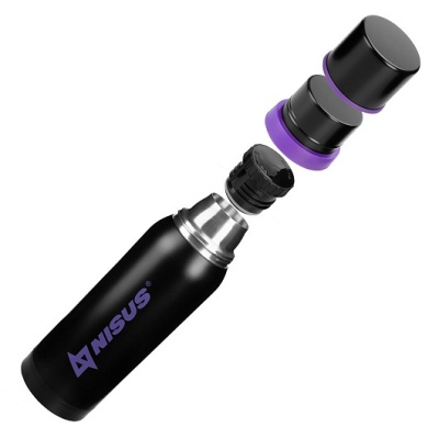 Термос Nisus NA.TМ-047-LW (Волк), 2 крышки-кружки, 1000 мл