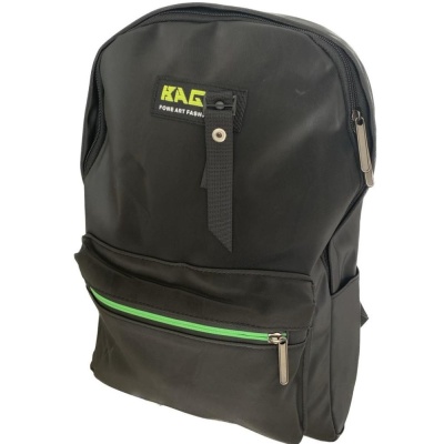 Городской рюкзак RZG-827, черный/зеленый