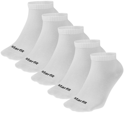 Носки спортивные Starfit Charge SCS2525PW, белый, 5 пар