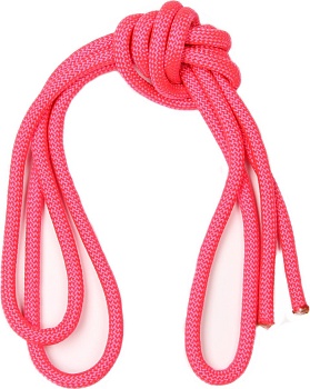 Скакалка для художественной гимнастики Утяжеленная 180 г INDIGO, SM-123, розовый, 3 м