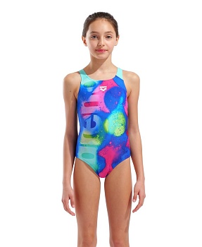Купальник для девочек Arena Spray Paint Swim Pro Back 010286 в магазине Спорт - Пермь