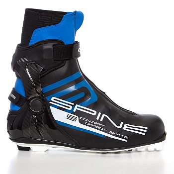 Лыжные ботинки SPINE NNN Concept Carbon Skate (298) (черный/синий) в магазине Спорт - Пермь