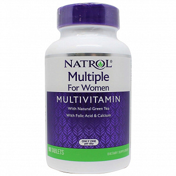 Natrol Multiple for Women - 90 таблеток, витамины в магазине Спорт - Пермь