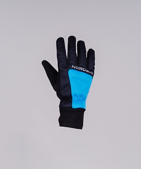 Перчатки Nordski Jr.Arctic Black/Blue (NSJ356170) в магазине Спорт - Пермь