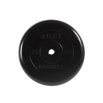Диск обрезиненный Atlet, 31 мм, вес 25 кг MB Barbell в Магазине Спорт - Пермь